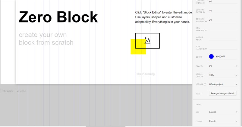 Tilda Zero block