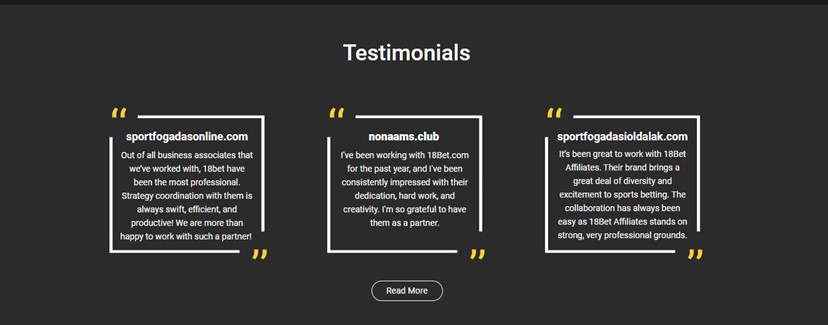 18bet testimonials