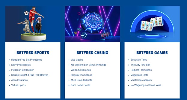 Betfred welcome bonuses
