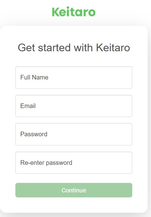 Подтверждение лицензии Keitaro на сервере
